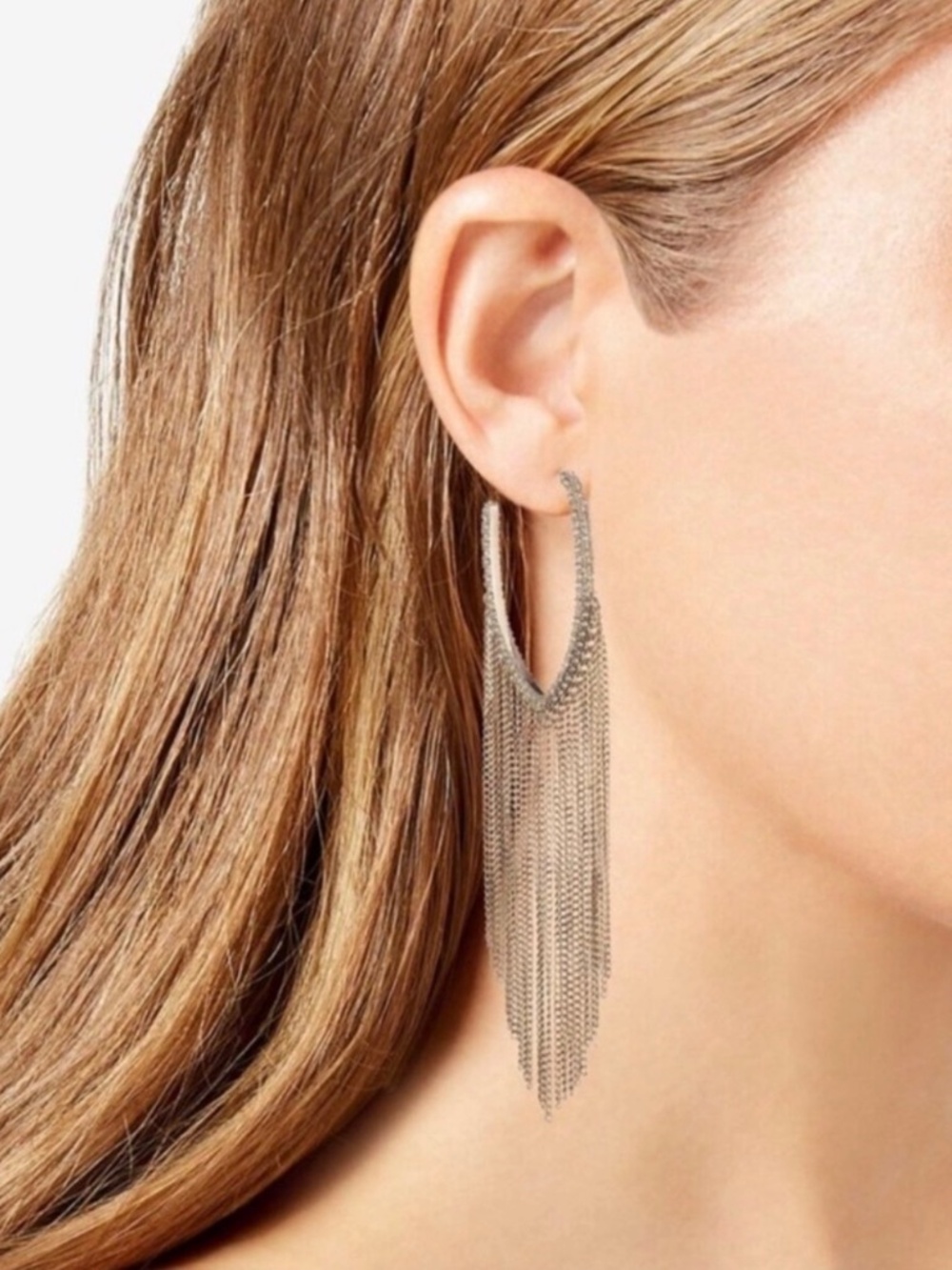 Givenchy Gold Chain Dangle Earrings